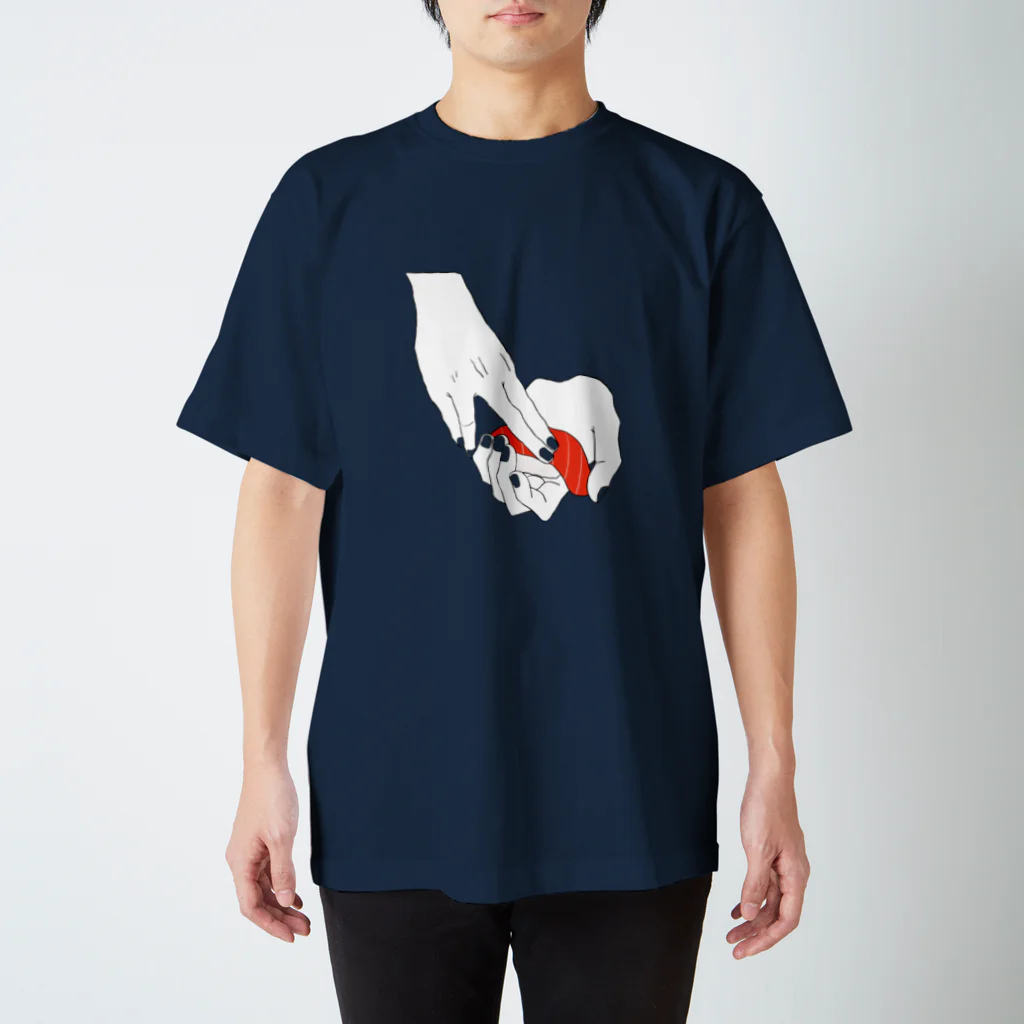 hand and yellowのSUSHI-SHOKUNIN_Maguro スタンダードTシャツ