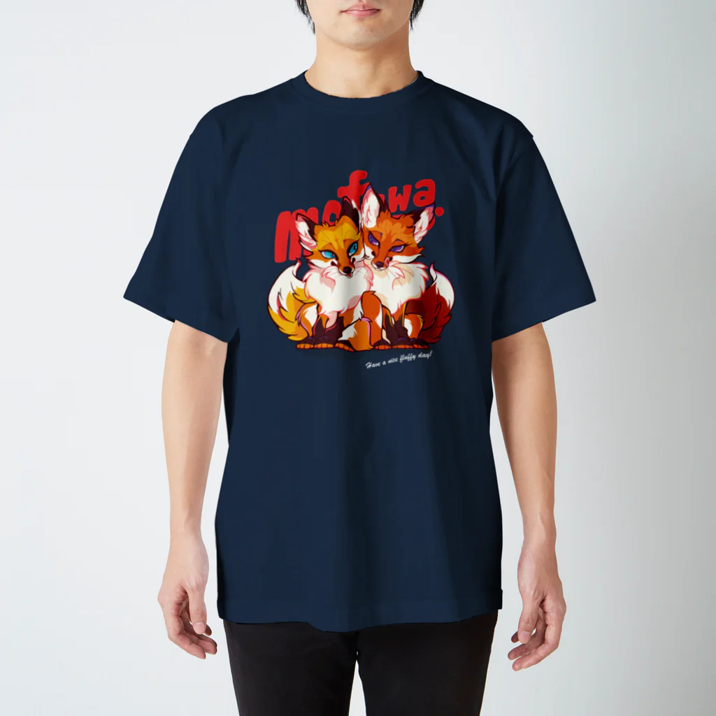 mofuwaのFOX TWINS(dark color) スタンダードTシャツ