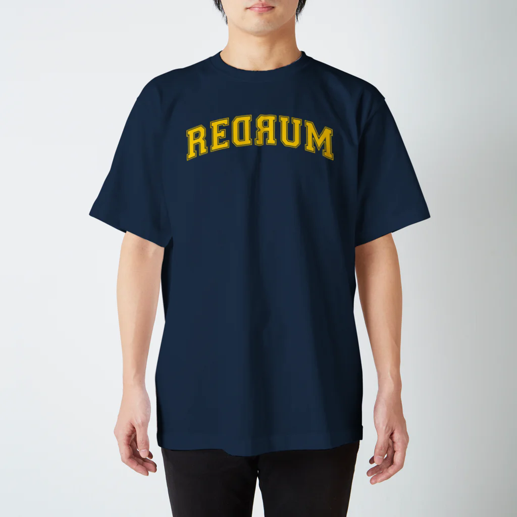 shoppのREDRUM 紺×黄 Regular Fit T-Shirt