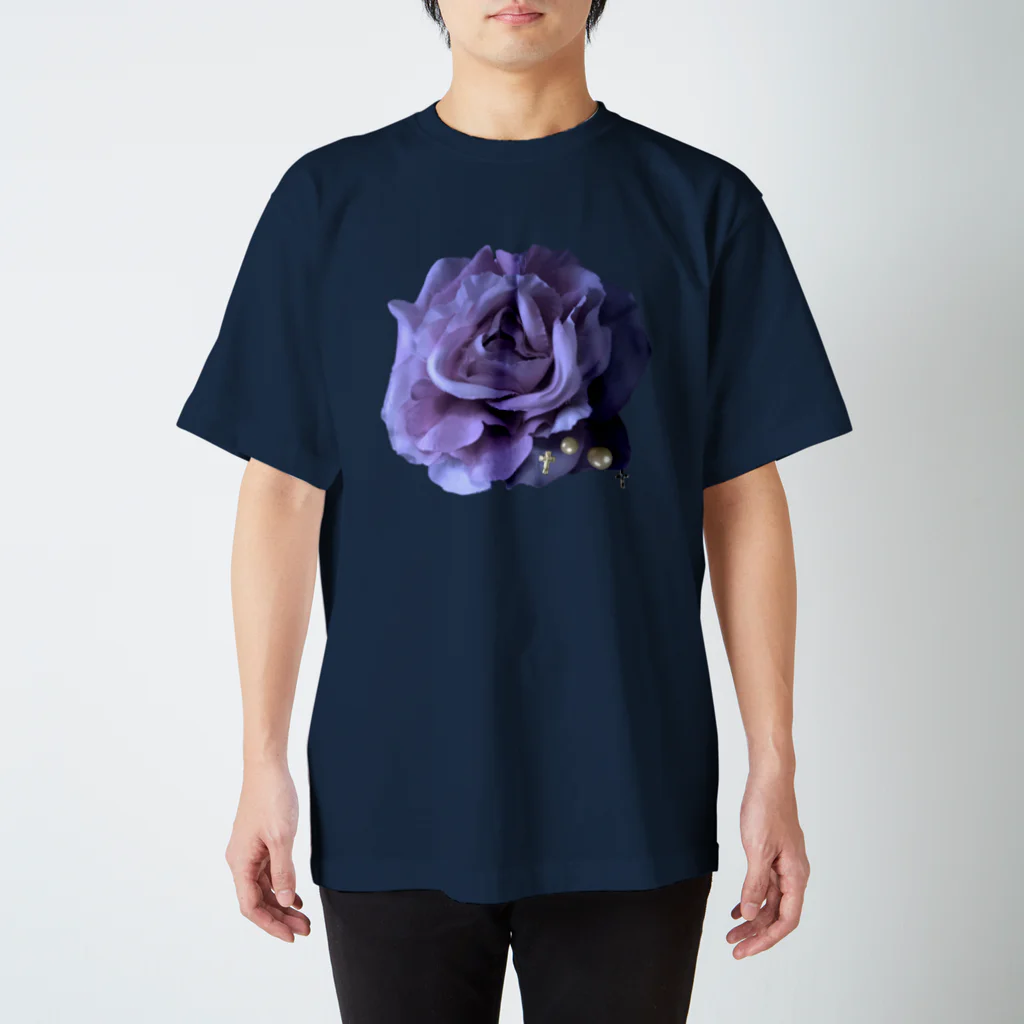 💜Salon de Lucia💜のRosenkreuzer BLUEBERRY Regular Fit T-Shirt