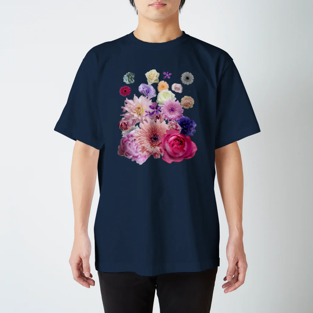 Suga DesignのPressed Flower(Cute) スタンダードTシャツ