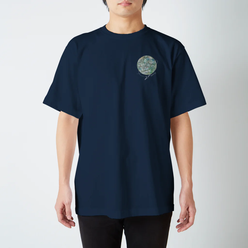 ShikakuSankakuの水星　(黒地用) スタンダードTシャツ