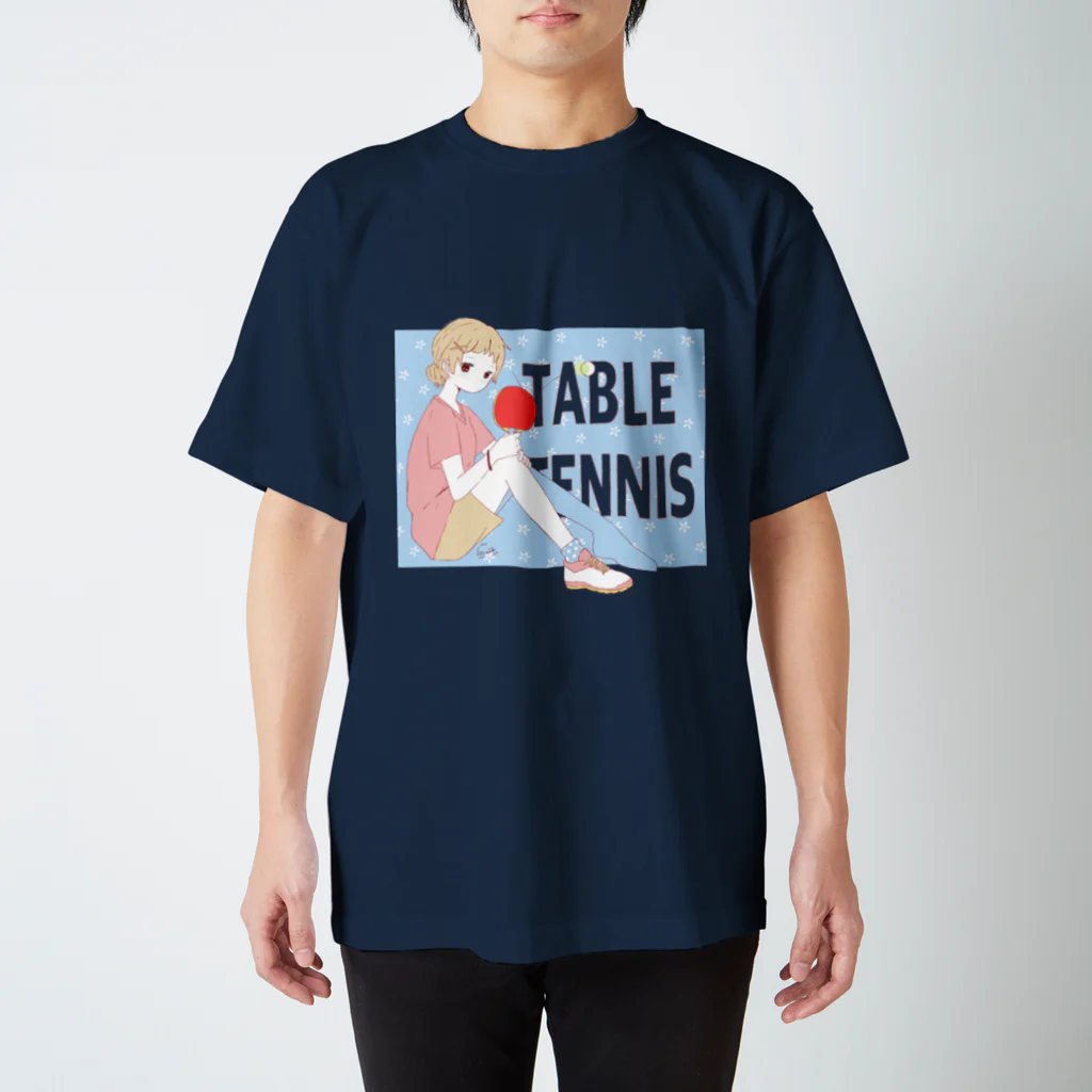 m_matsurikaのTABLE TENNIS スタンダードTシャツ