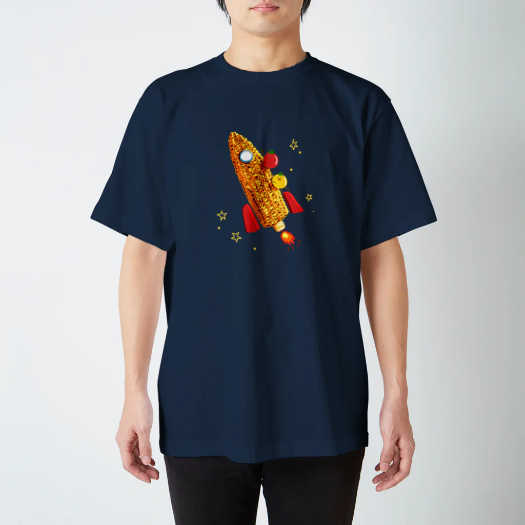 喫茶角砂糖のとうもろこしロケット！ スタンダードTシャツ