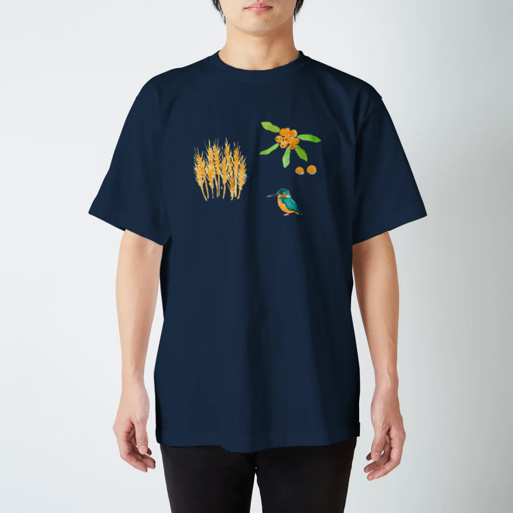 maitoの麦・枇杷・カワセミ Regular Fit T-Shirt