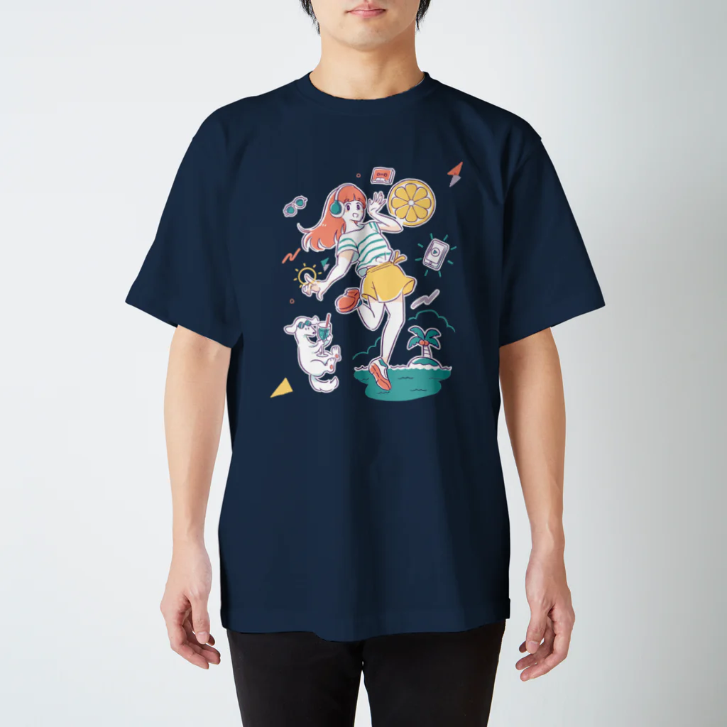 kishibeaのSUMMER GIRL スタンダードTシャツ