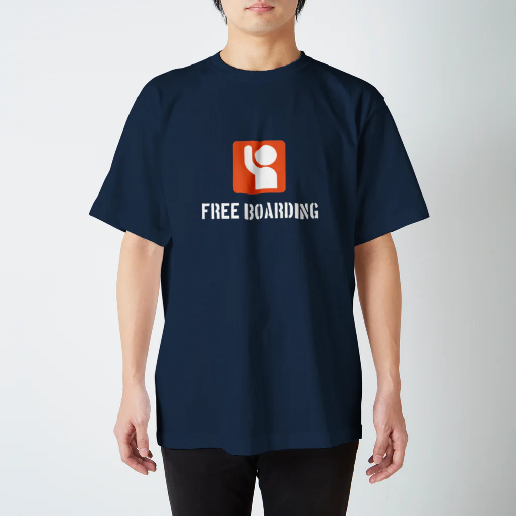 えいだんねこの右手をあげる人（濃色用） Regular Fit T-Shirt