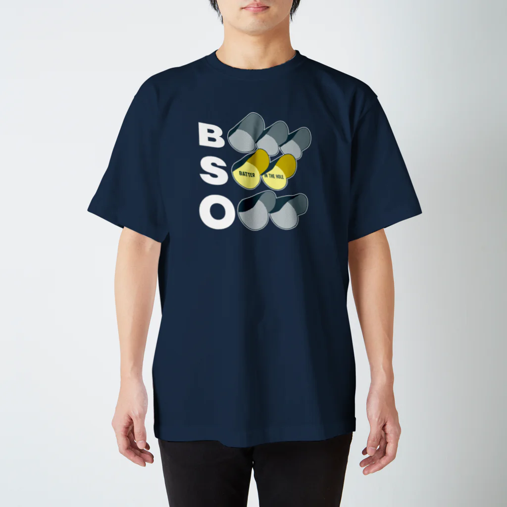 Baseball Buffのバッターおいこまれました（BSOランプ・ツーストライク） スタンダードTシャツ