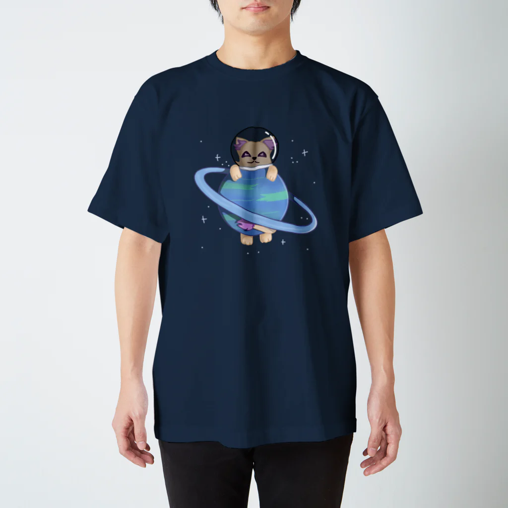 Moki's StudioのSpace Cat スタンダードTシャツ