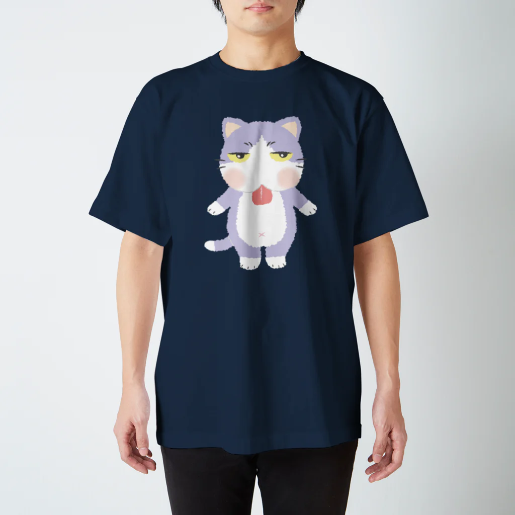 studio305のジトにゃん(ハチワレ) スタンダードTシャツ