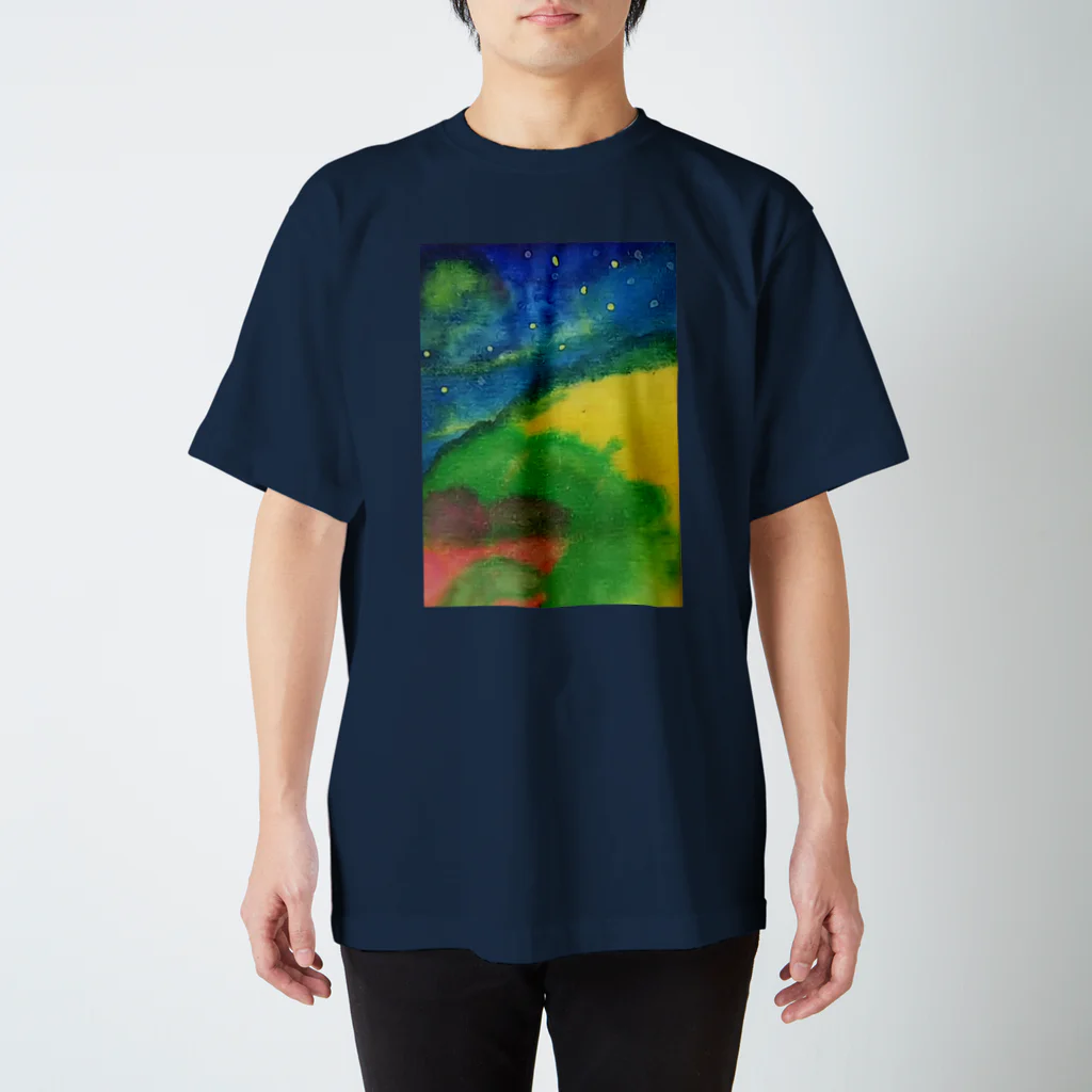 夢弦堂 へるにんの秋の夜長の風景 スタンダードTシャツ