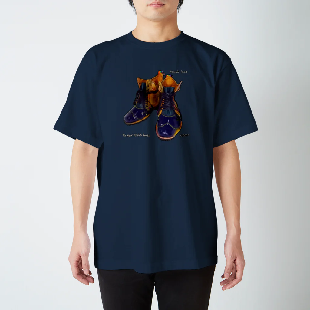 「ATSUSHI INOUE」のTie dyed 10 hole boots Regular Fit T-Shirt