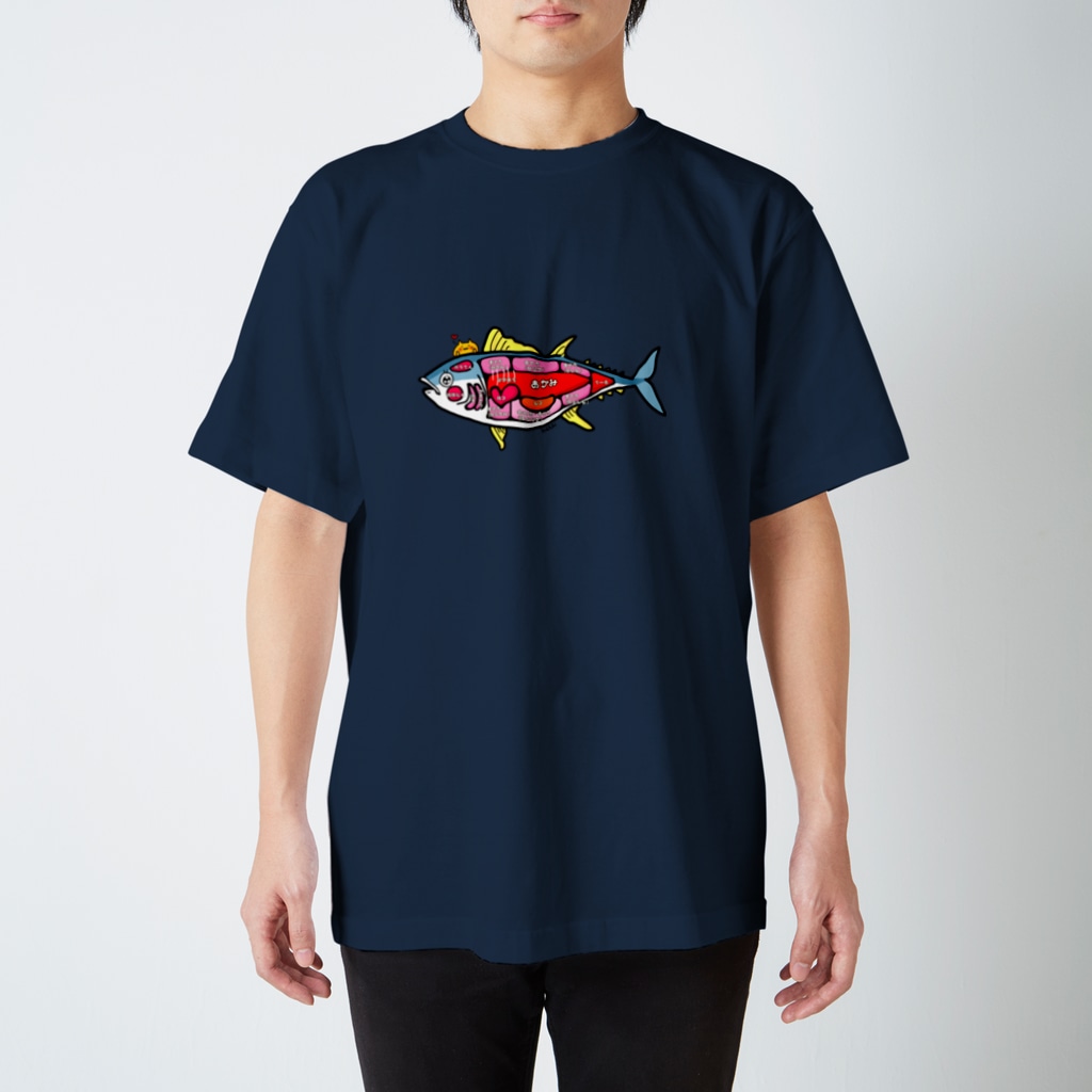 まめのき。のまぐろ部位① Regular Fit T-Shirt