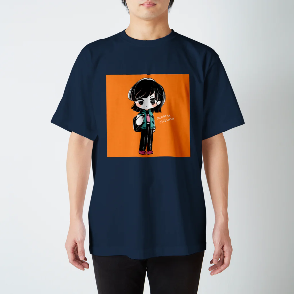 水乃みのるのおしゃれ・オレンジ スタンダードTシャツ