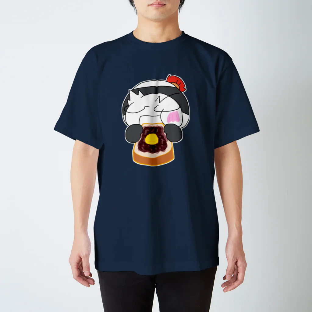 NekokoNyachikoの小倉トースト．ごっしゅじんバージョン スタンダードTシャツ