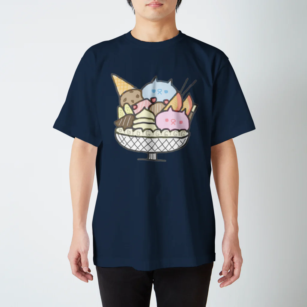 住吉ぬこたのパフェねこ スタンダードTシャツ