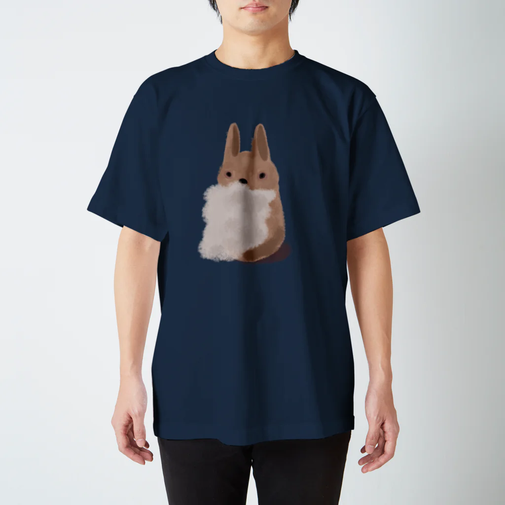 mendakoshopのウサギさんからワタがうわー スタンダードTシャツ