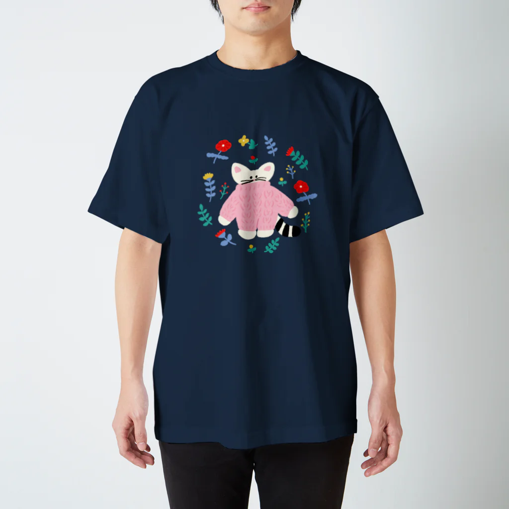 かわべしおん | イラストレーターのflower  cat スタンダードTシャツ