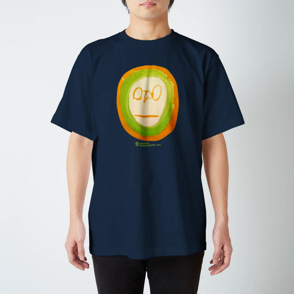 まるよし絵画教室のめがねオレンジ Regular Fit T-Shirt