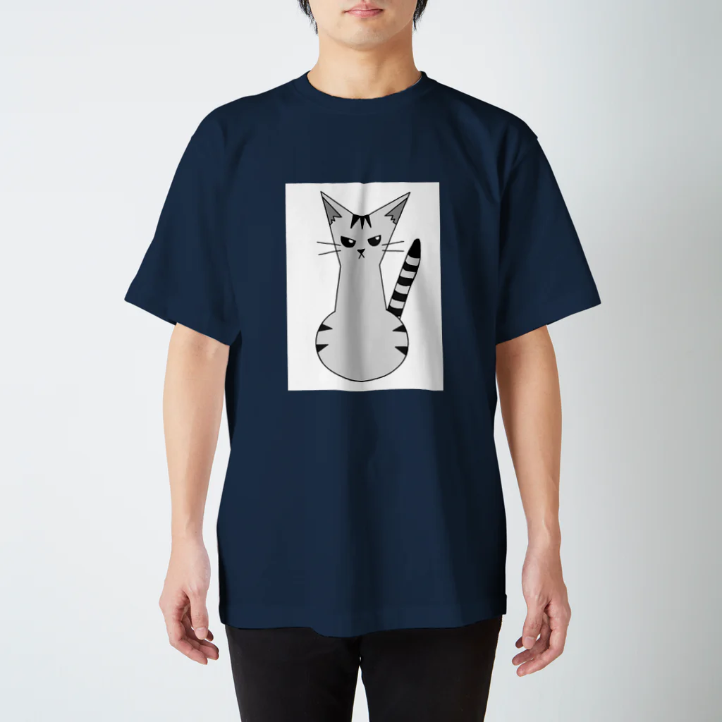 もりぐちのさんかくネコ Regular Fit T-Shirt