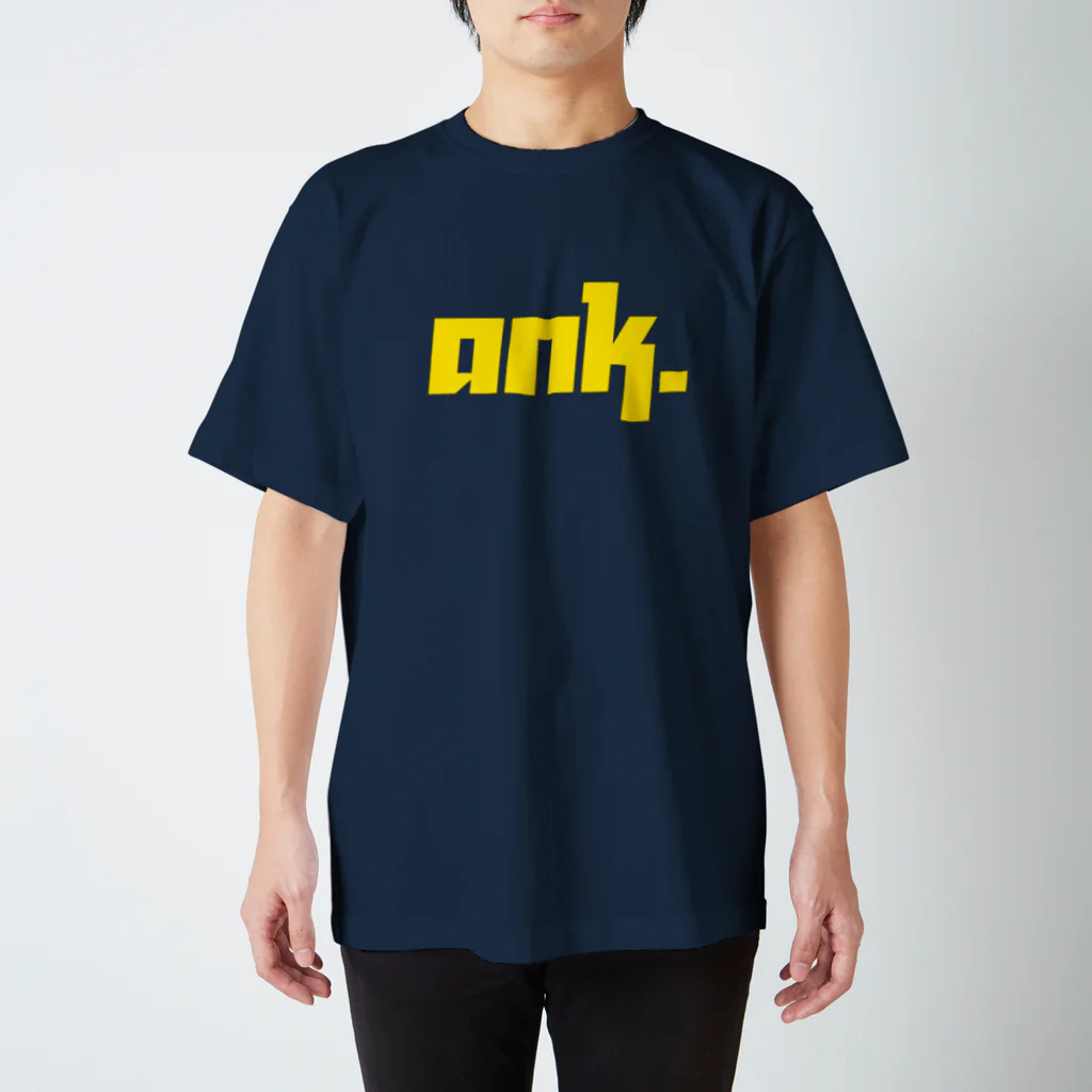 ank_xzのANK.紺×黄色 スタンダードTシャツ
