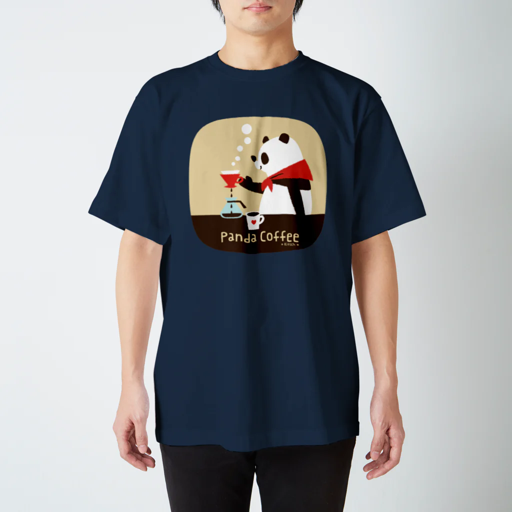 キッチュのパンダコーヒー スタンダードTシャツ