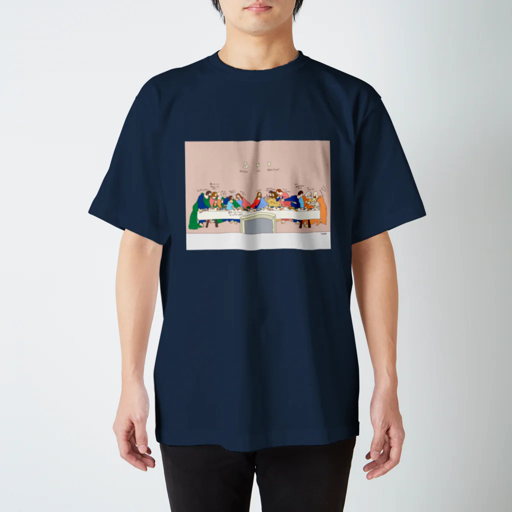 マツナガマサエのSNB 最後の晩餐　表面プリント Regular Fit T-Shirt