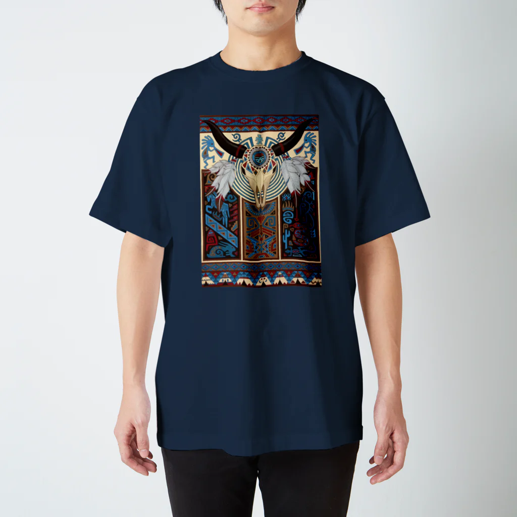 SAI SHOPのバイソン／アメリカインディアン Regular Fit T-Shirt
