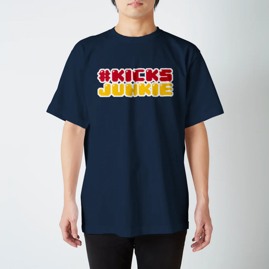 LOWCARJUNKIE ONLINE STORE #LOWCARJUNKIEの#LOWCARJUNKIE ⚡️ Sunset🌇 White #KicksJunkie スタンダードTシャツ