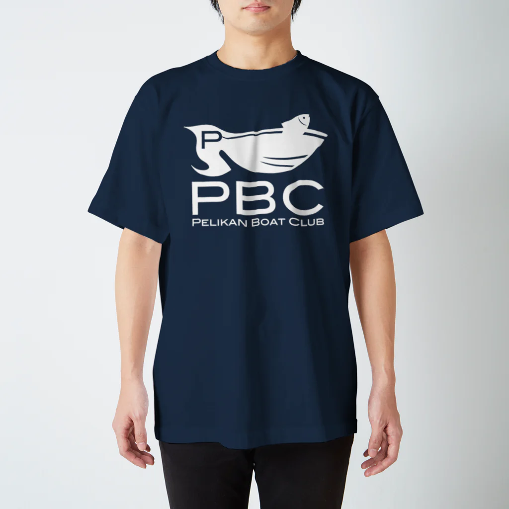 PelikanShopのPBCロゴ 白 goods スタンダードTシャツ