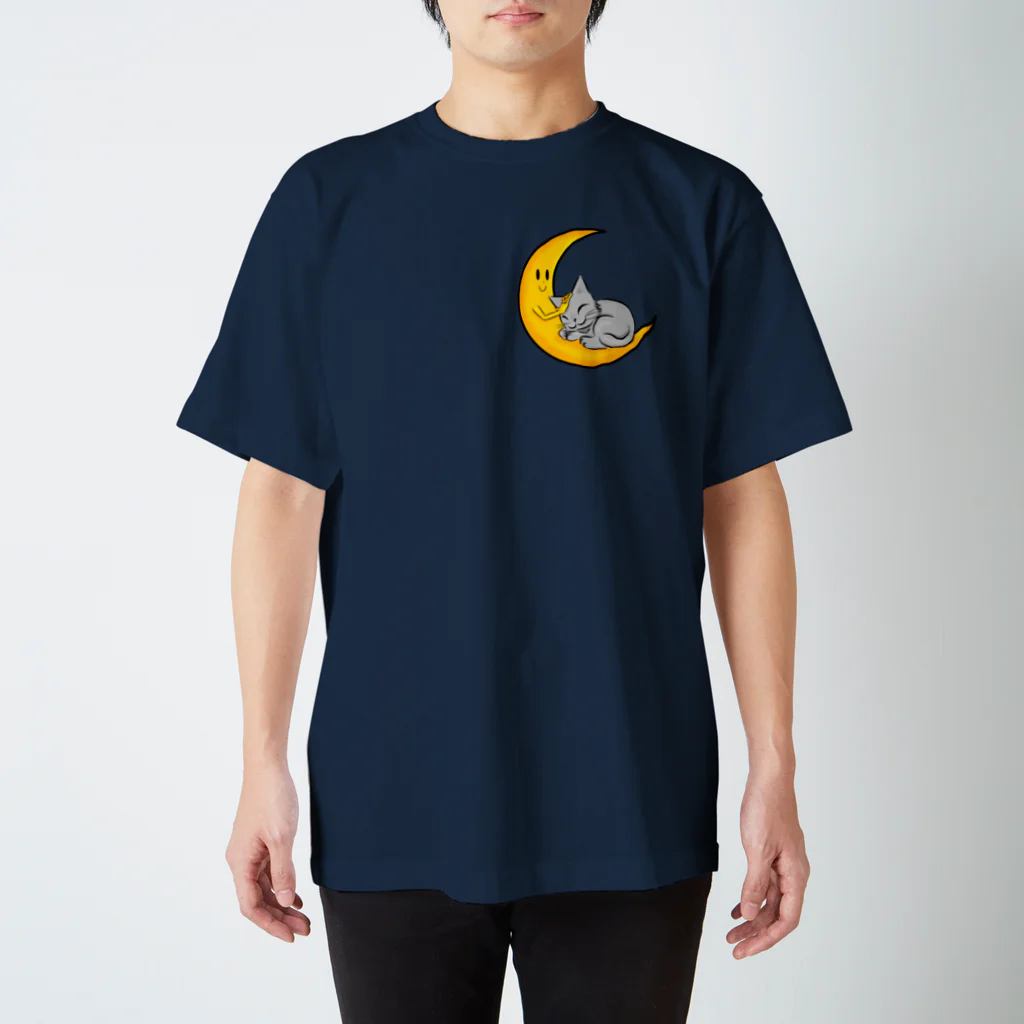 Daoji's Flagのおやすみネコ スタンダードTシャツ