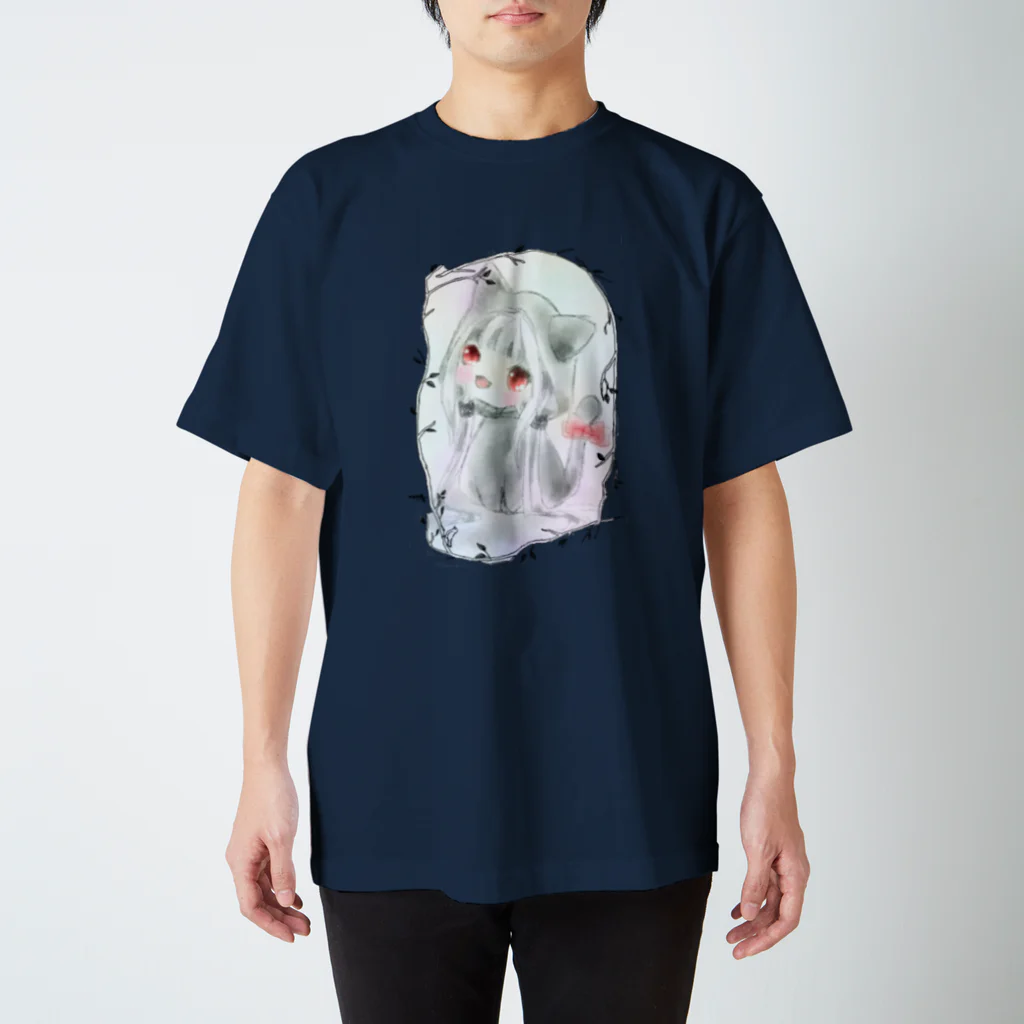 かめころんの黒猫アメル♪ Regular Fit T-Shirt