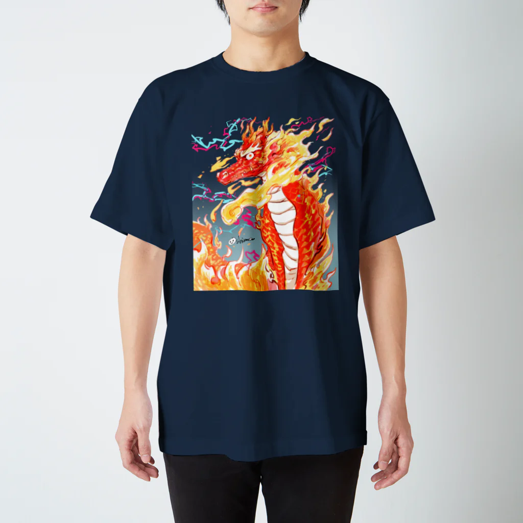 おーしまの島の龍神　 (赤) スタンダードTシャツ