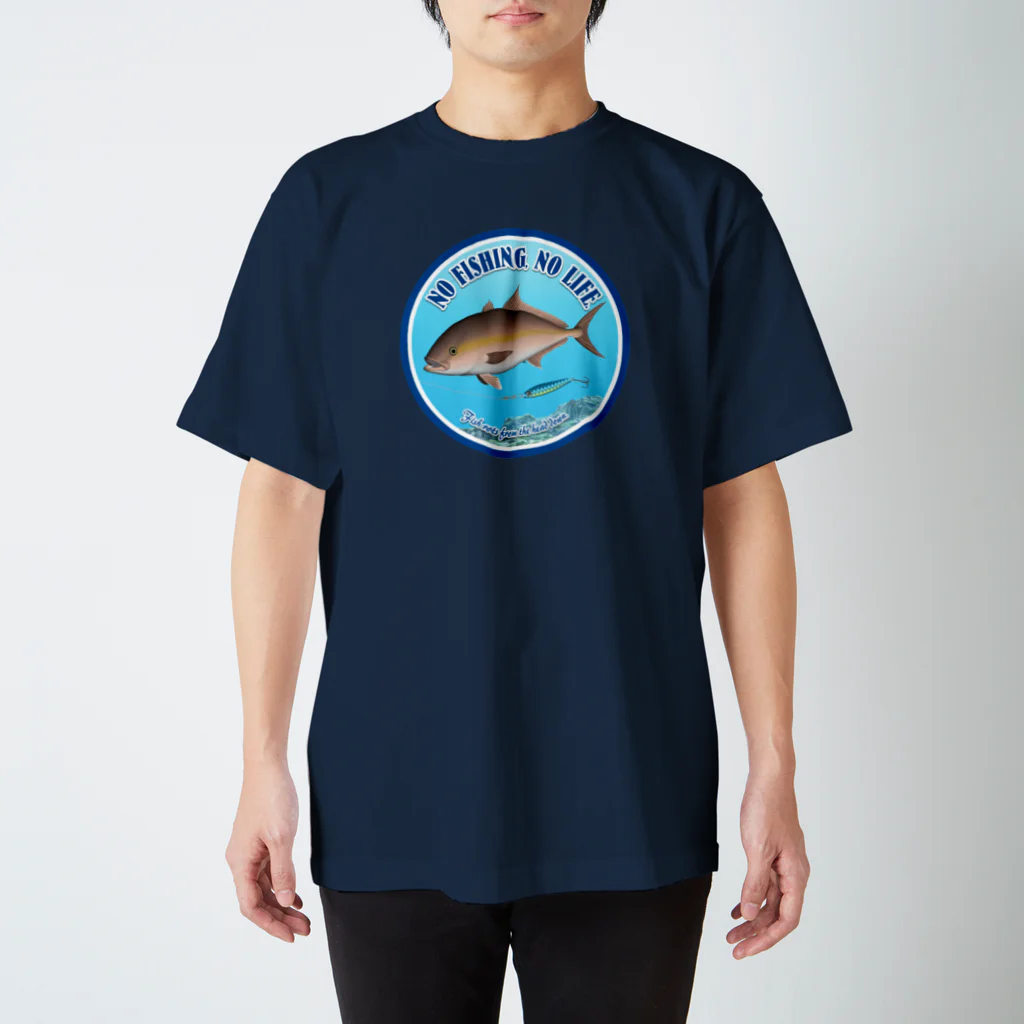 猫と釣り人のKAMPACHI_2R Regular Fit T-Shirt