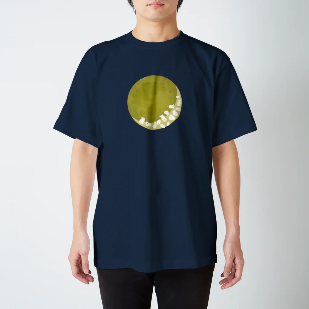 大賀一五の店の月食中の月兎 Regular Fit T-Shirt