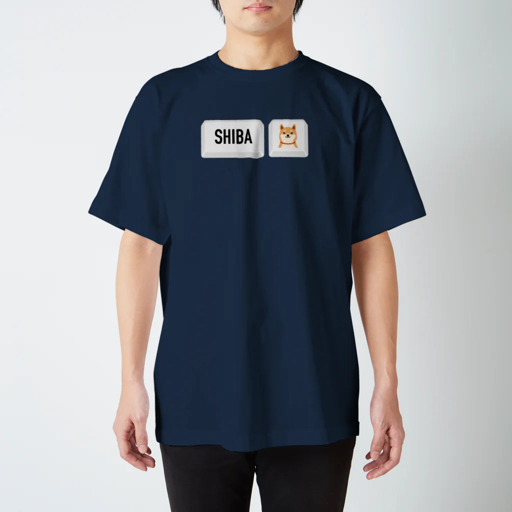 しばじるしデザインのキートップなシバ Regular Fit T-Shirt