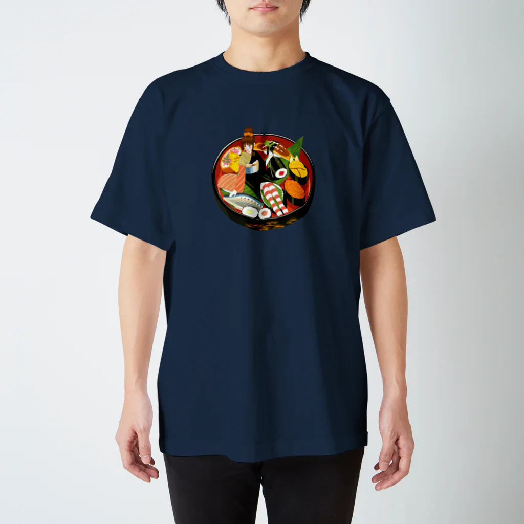 - さらさら -の寿司娘 Regular Fit T-Shirt