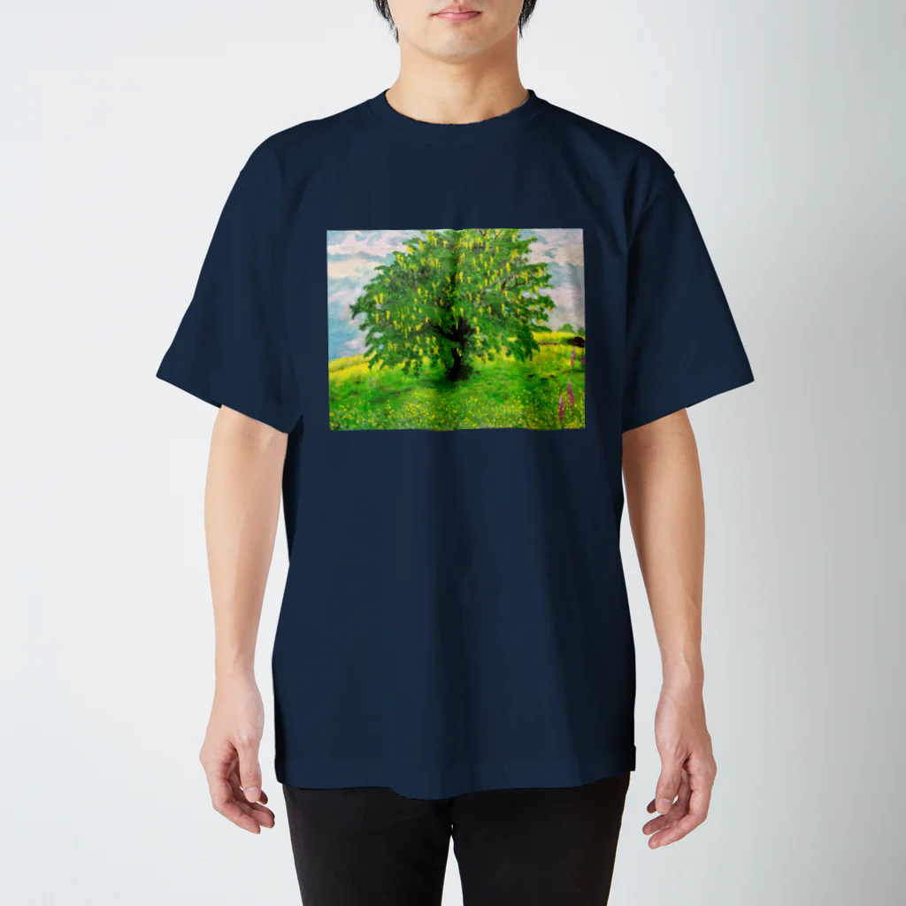 SJMavisの輝くような孤立するキングサリの木：Laburnum Tree in Splendid Isolation スタンダードTシャツ