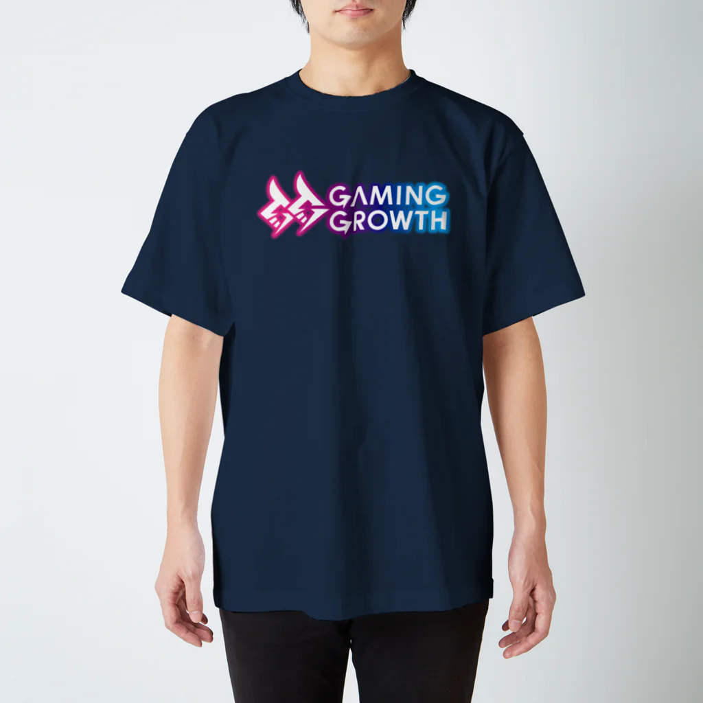 土屋李央のGaming BASE 番組グッズSHOPのGaming Growth 半袖Tシャツ（ロゴ白ver） 티셔츠