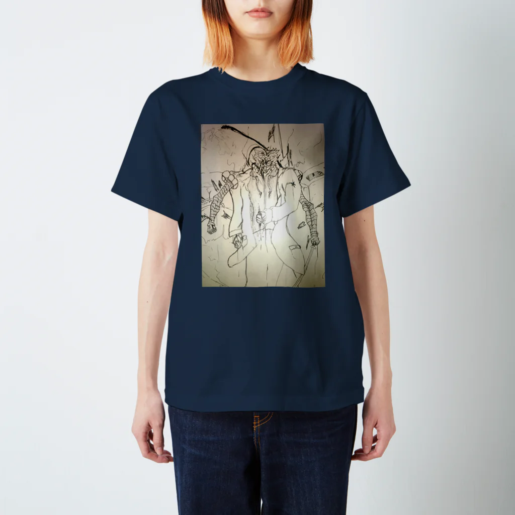 Яeの黒の中の赤 Regular Fit T-Shirt