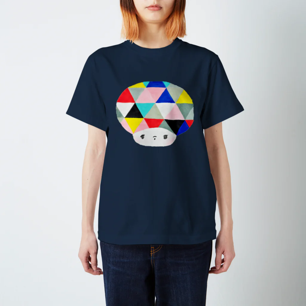 Makoto  Oguraのカラフルお顔 スタンダードTシャツ