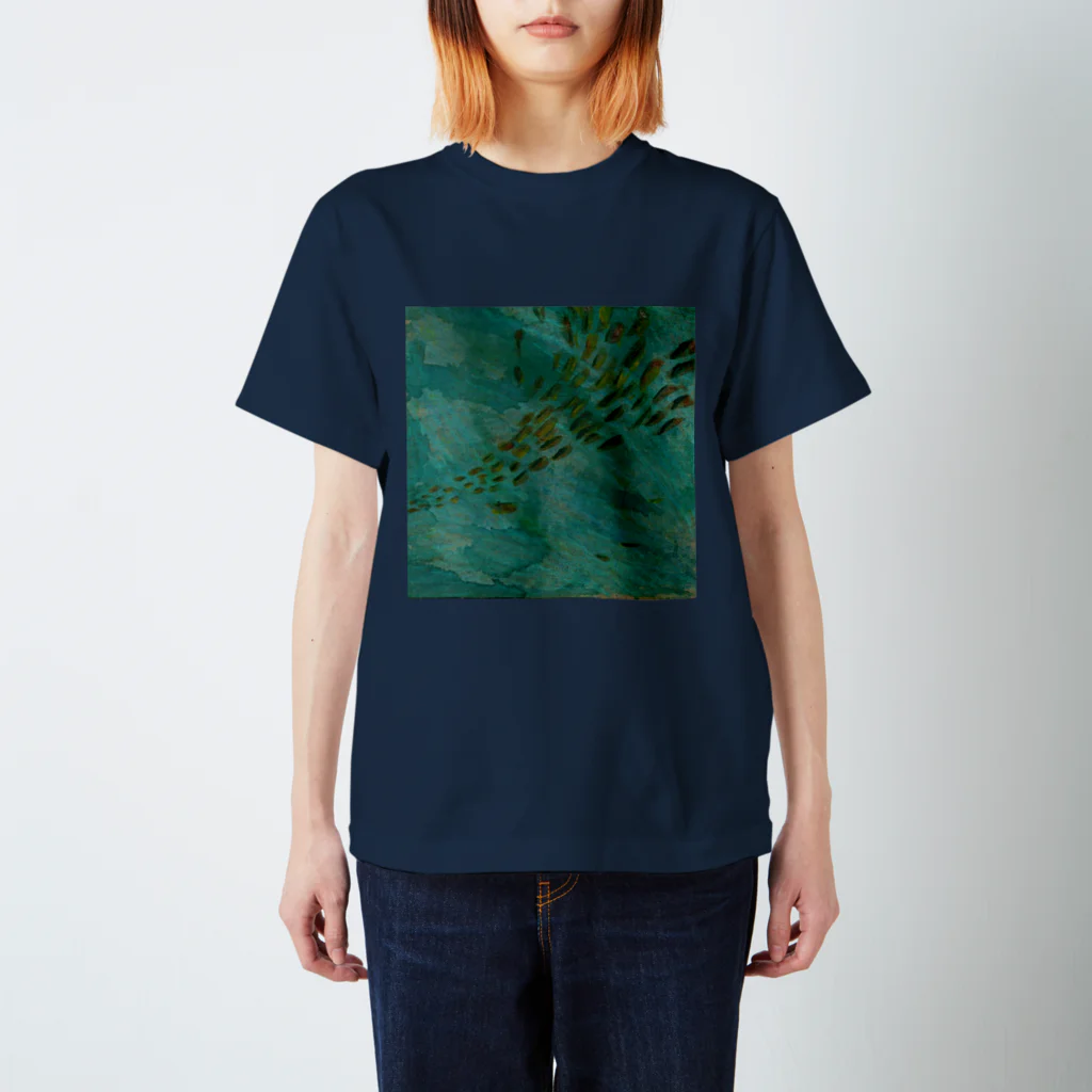 サラのアートTシャツの大流（たいりゅう）　School of Fish スタンダードTシャツ