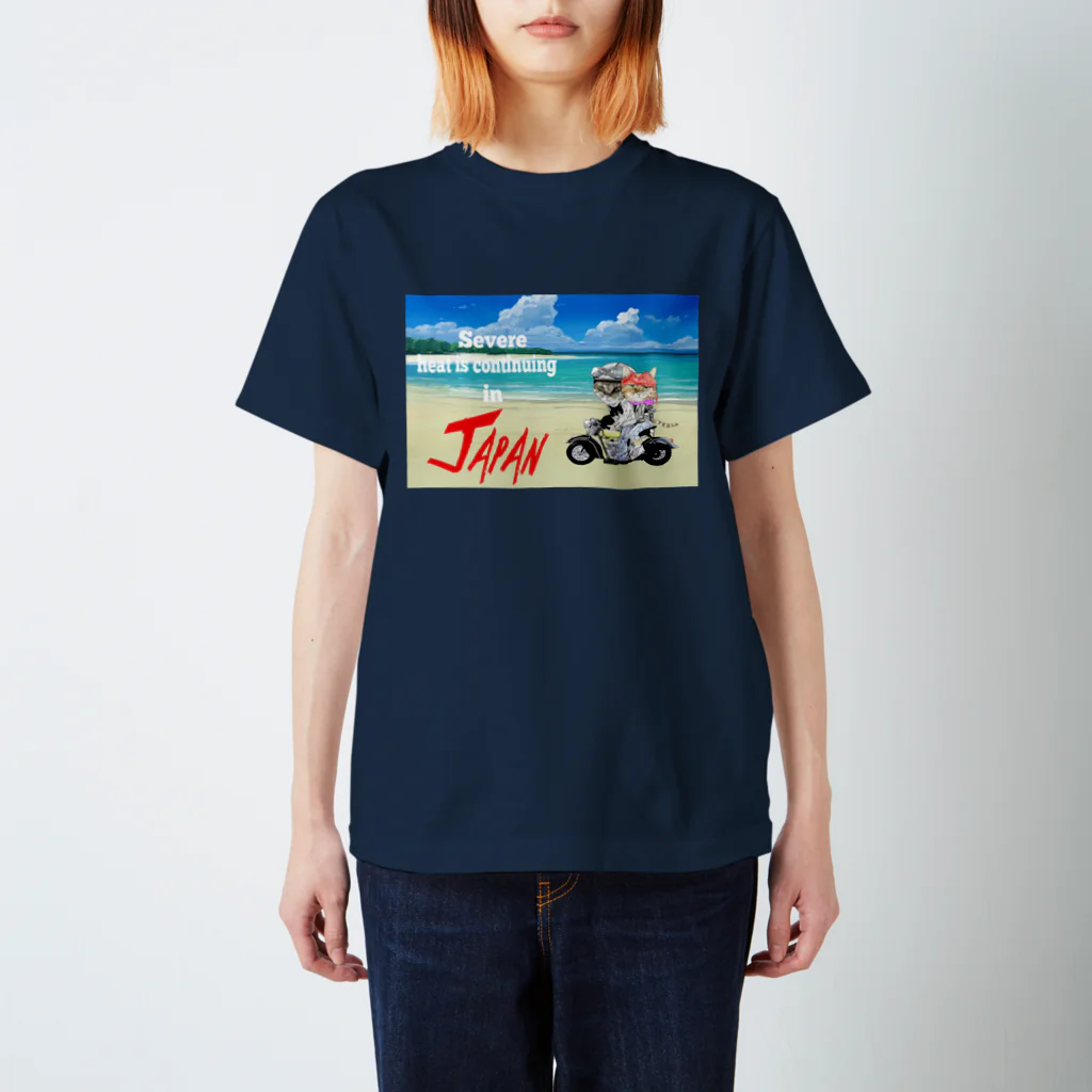 かわいいにゃんことワンコの絵のお店のにゃんこライダース Regular Fit T-Shirt