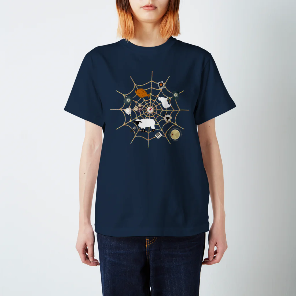 ＯＫダイレクト　powered by SUZURIのSpiderwebでべらと羊 Regular Fit T-Shirt