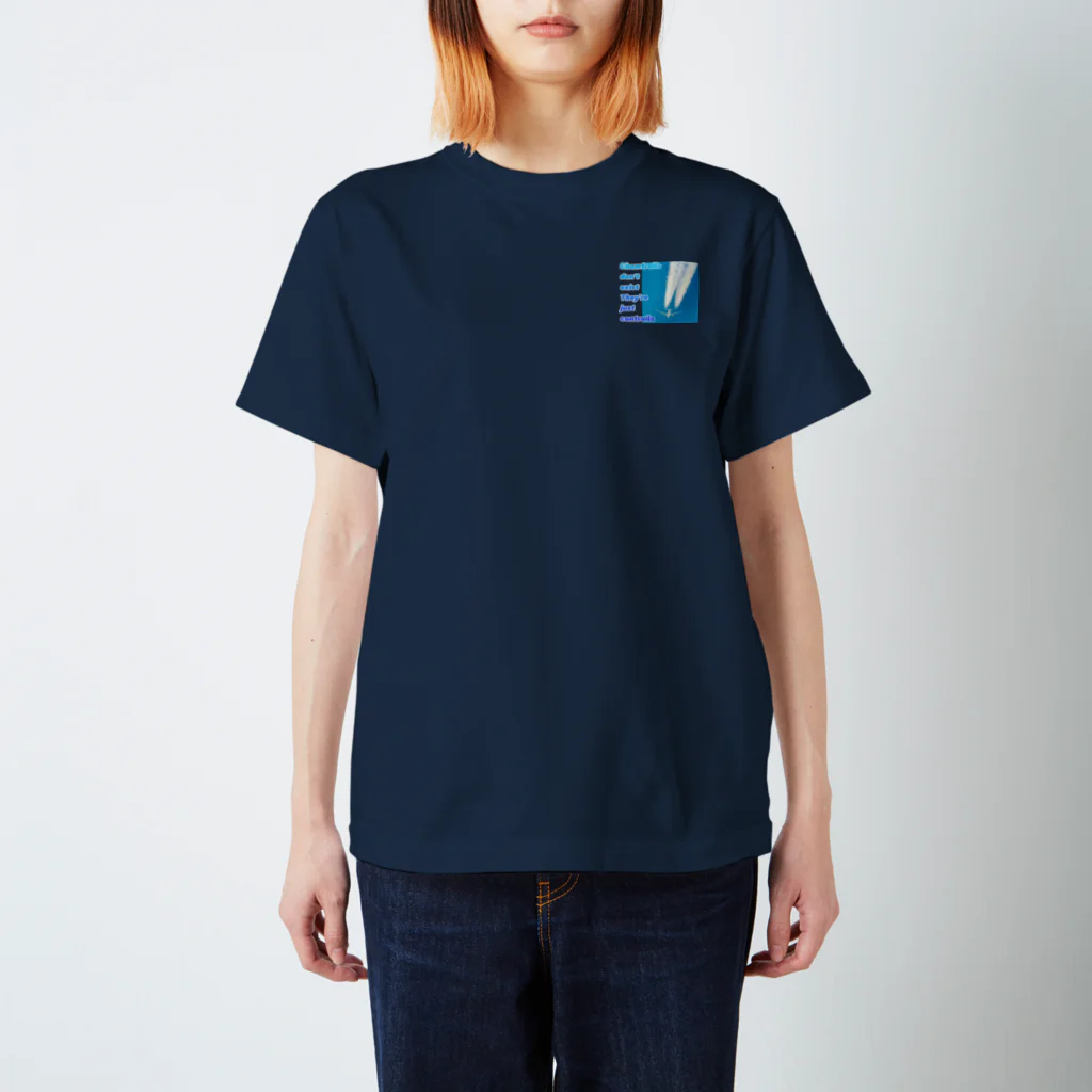 翼spirit 【翼スピリット】のChemtrails don't exist！ Regular Fit T-Shirt