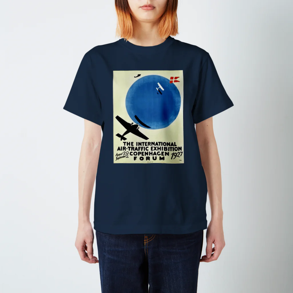 YS VINTAGE WORKSのデンマーク・コペンハーゲン　1927年　 国際航空交通展示会 スタンダードTシャツ