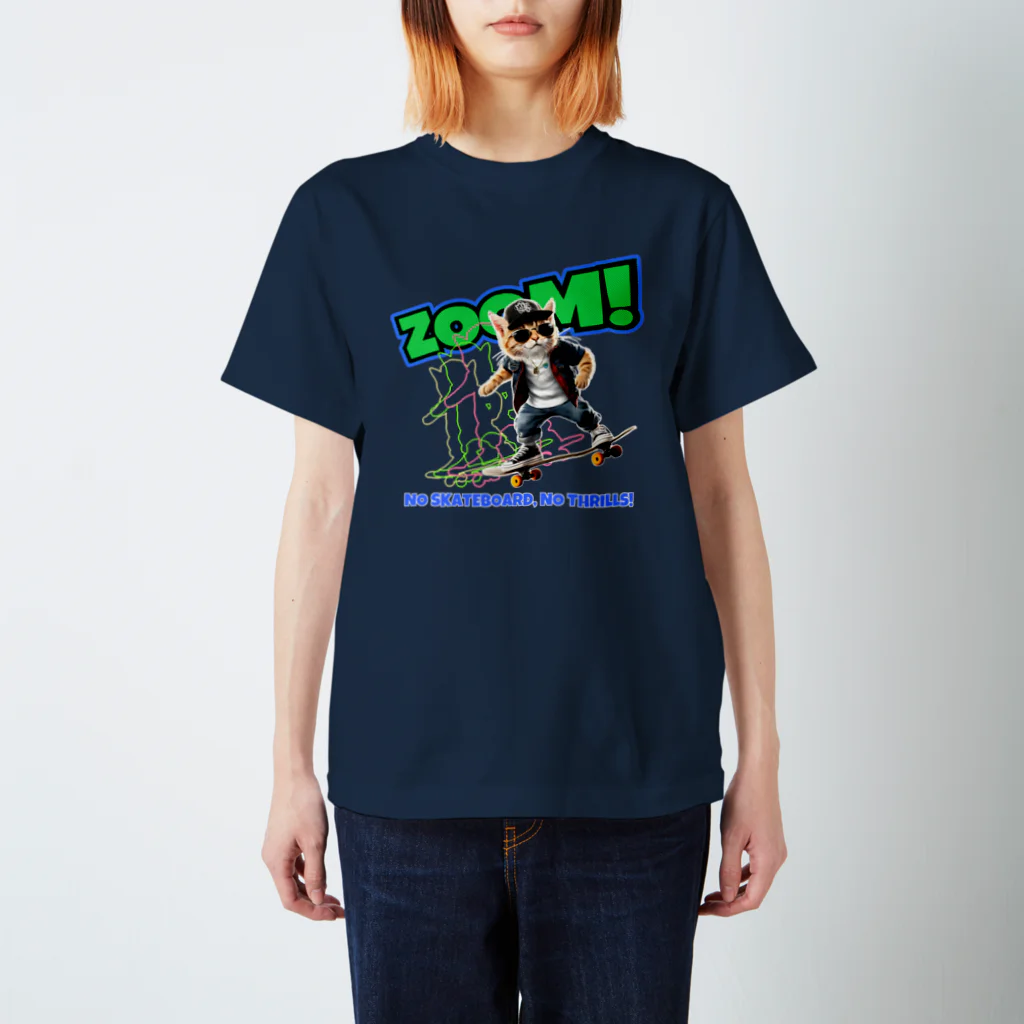 kazu_gのスケボーのない人生なんて!(ネコ) Regular Fit T-Shirt