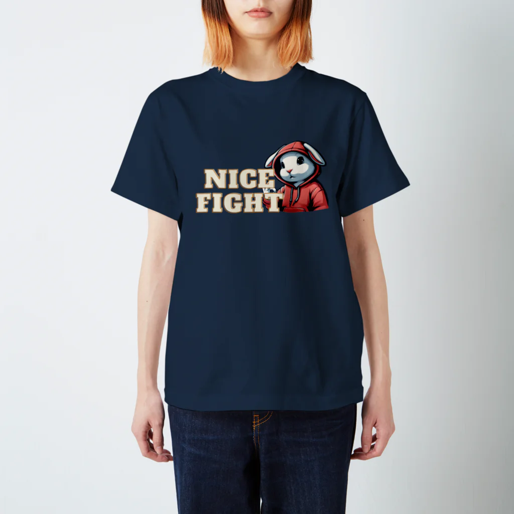 MenDou_KusaOのNICE FIGHT-02 Regular Fit T-Shirt