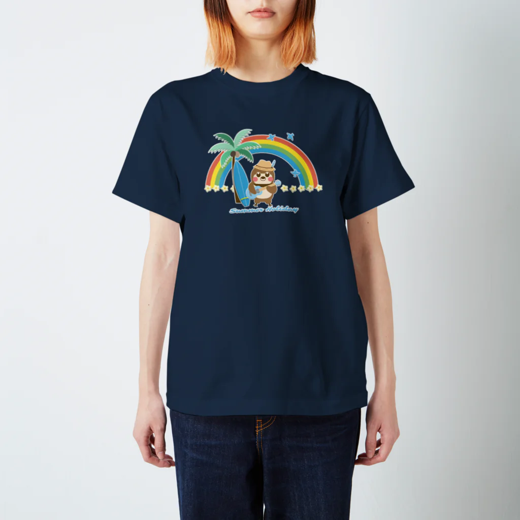 “すずめのおみせ” SUZURI店のだいきち（サマホリ）#02 Regular Fit T-Shirt