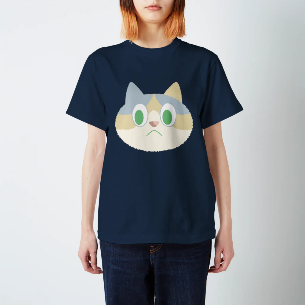 neuneunet.shopの人を見下す三毛キャット スタンダードTシャツ